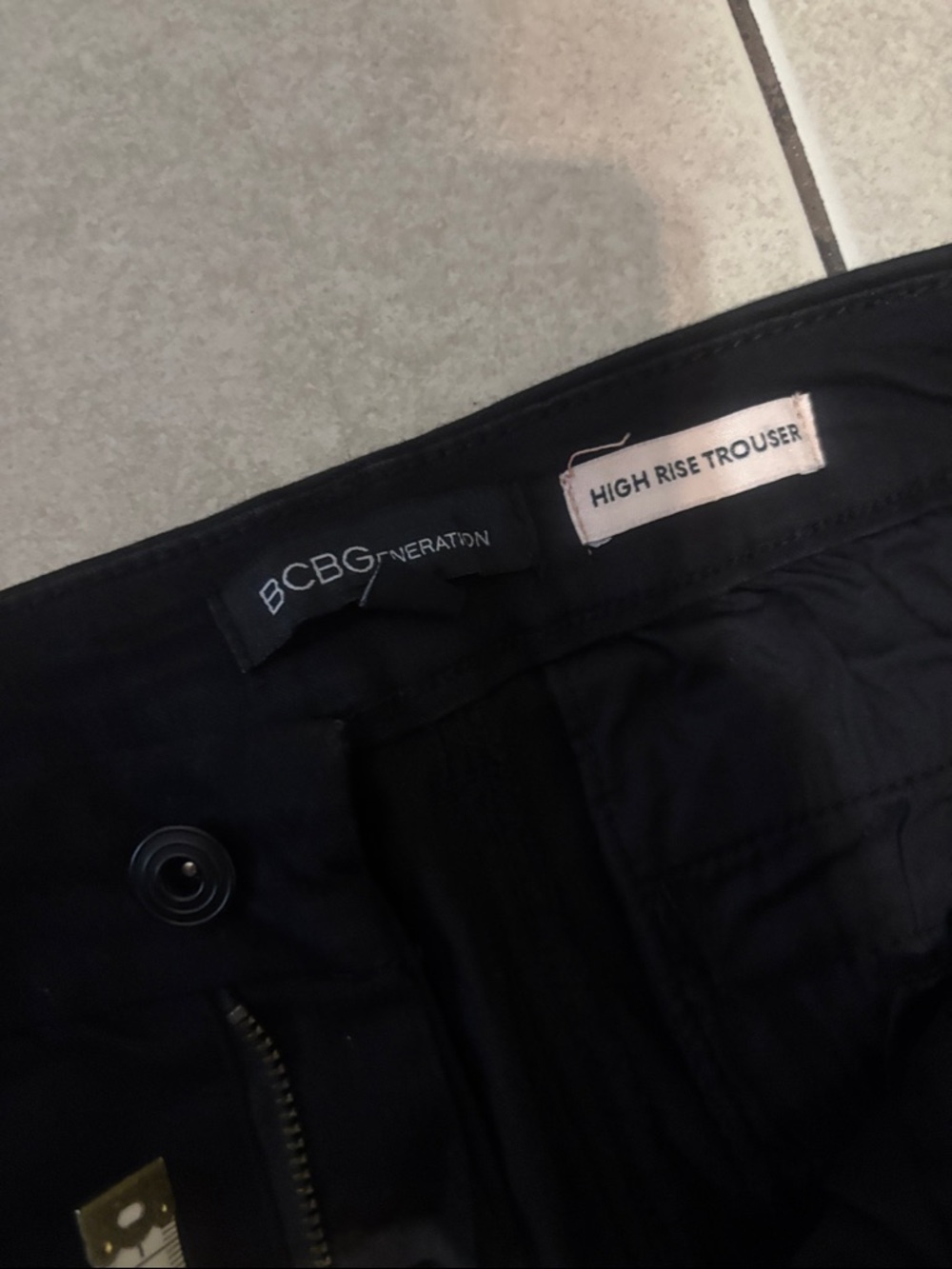 BCBGeneration Black High Rise Trouser - Picture 7 of 7